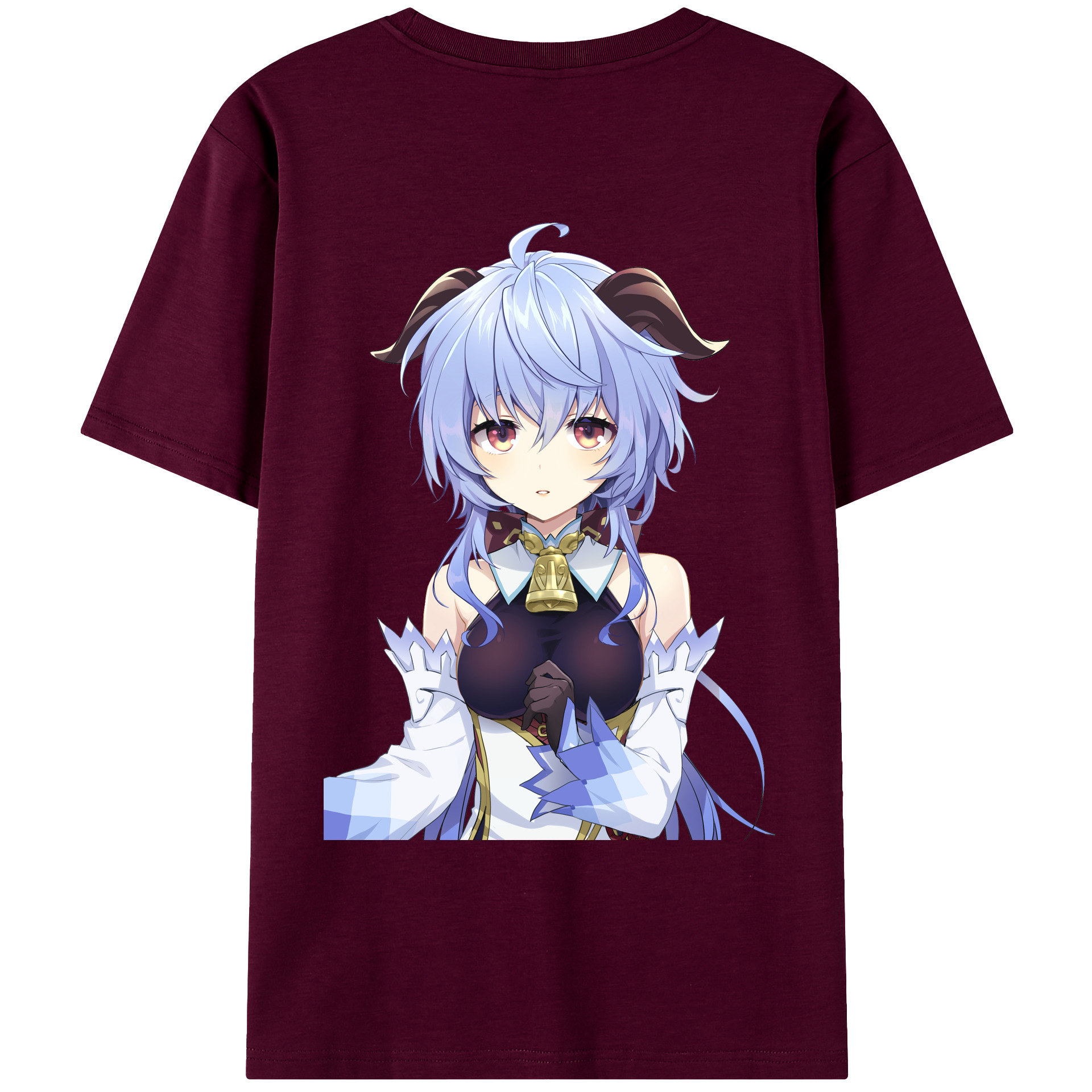 げんし神 甘雨 かんう genshin Ganyu レディース半袖Tシャツ(バックプリント)